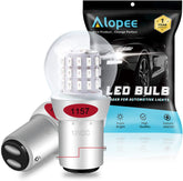 Alopee 12V-15V DC Bright 1157 LED Bulb Red 1157 Bulb 2357 Led Bulb 2057 Led Bulb 7528 BAY15D 33SMD 2835Chip Replacement for LED Tail Light Bulb, Brake Light, Pack of 2
